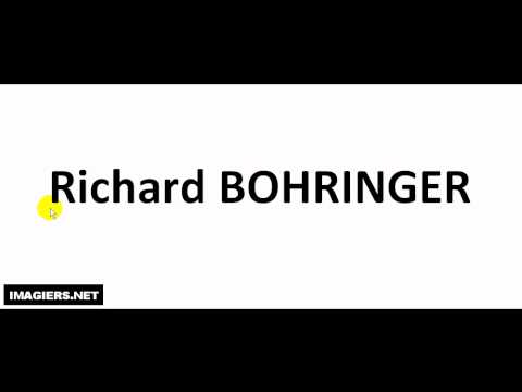 How to pronounce in French #  Richard BOHRINGER