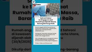 Diduga Kabur ke Singapura! Ahmad Sahroni Menghilang saat Rumahnya Dijarah Massa, Sofa & TV Raib!