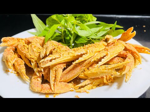 Cách làm Càng Ghẹ Rang Muối Tuyết siêu ngon siêu hấp dẫn