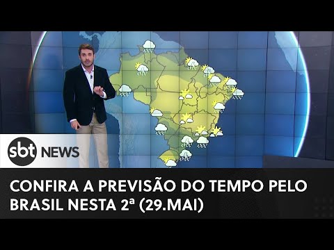 Previsão do Tempo: chuva em São Paulo e calor no Nordeste | #SBTNewsnaTV (29/05/23)