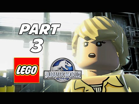 LEGO Jurassic World Walkthrough Part 3 - Breeding Facility (Jurassic Park 3 Storyline)