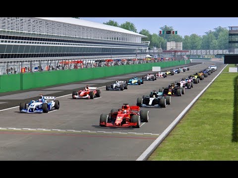 All F1 2018 Cars vs All F1 2004 Cars - Monza