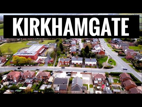 Kirkhamgate and Carr Gate an Aerial View April 2021.