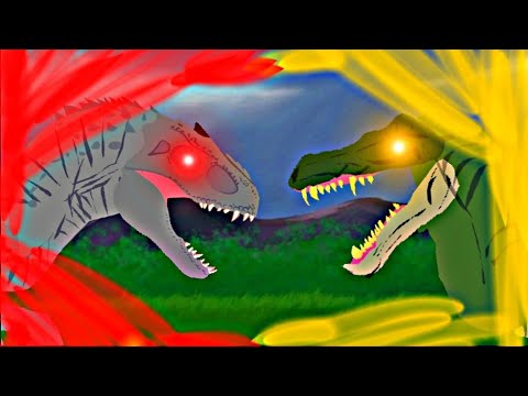 Spinotasuchus vs indominus rex (no sound)