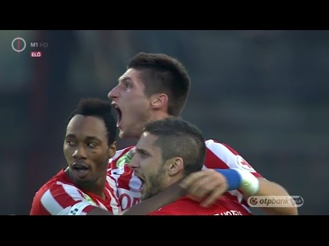 Takács Tamás gólja a DVTK - Budapest Honvéd mérkőzésen