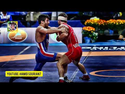 مسابقات کشتی فرنگی قهرمانی جهان 2015 آمریکا : دیسکالیفه شدن حمید سوریان مقابل حریف آذربایجانی