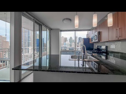 A River North 2-bedroom, 2-bath #1802 at the stylish Flair Tower