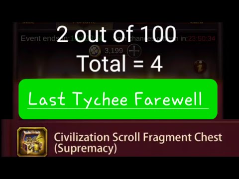 Evony | How Many Supremacy Chests Can You Pull from the Last Tychee Wheel?