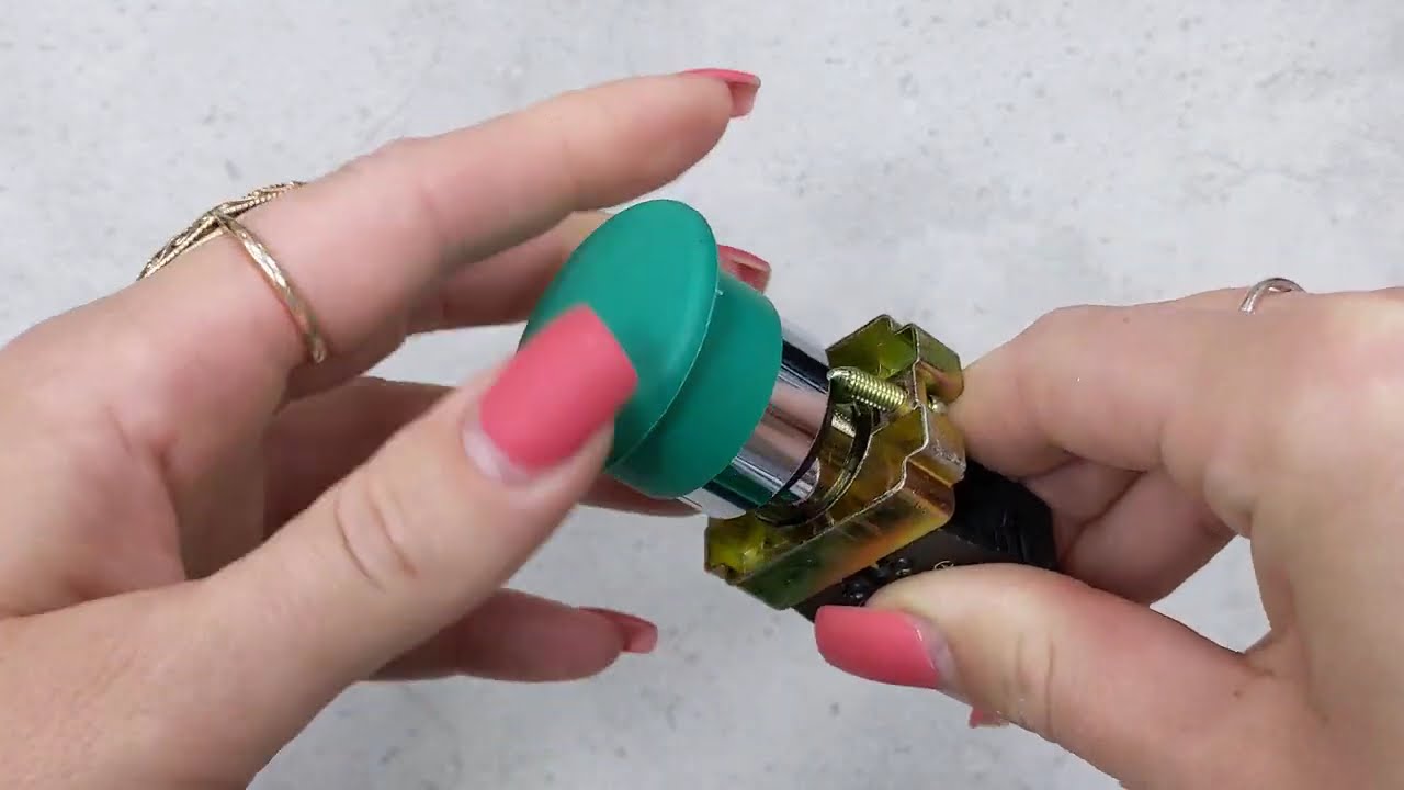 Кнопка "Стоп" АСКО-УКРЭМ XB2-BC31 зеленая "грибок" A0140010052