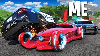 Running from Cops with Futuristic Cars in GTA 5 RP