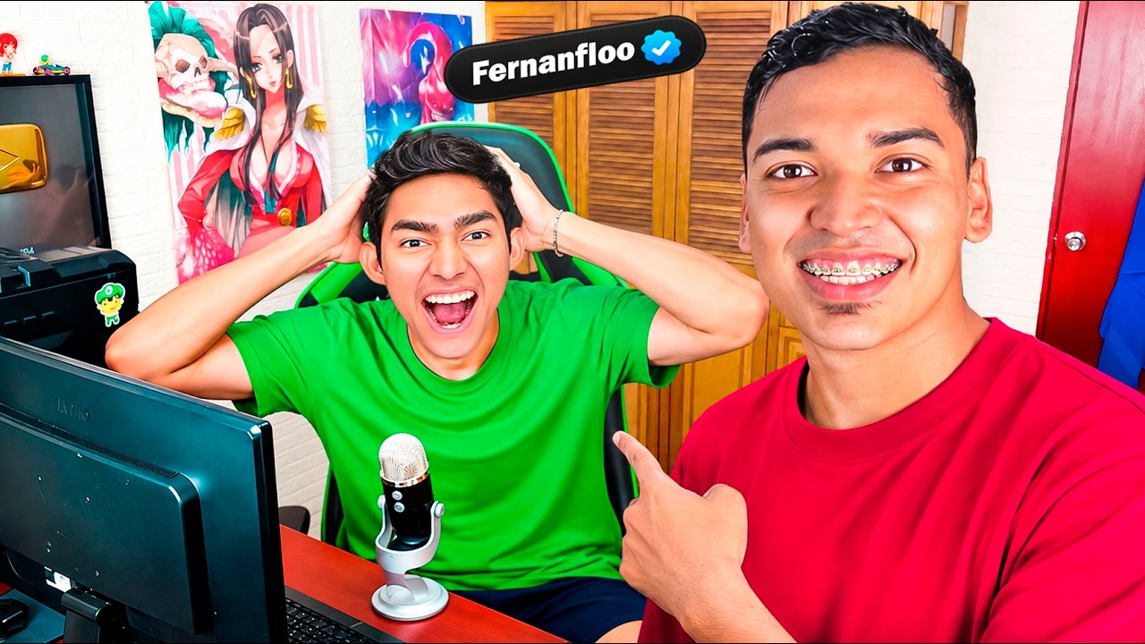 ASI REACCIONO FERNANFLOO a su HABITACION RECREADA  @Fernanfloo 