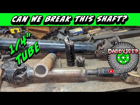 DIY 1/4" Heavy Wall Rear CV Drive Shaft -Jeep YJ heavy duty hard core rock crawler bulletproof SYE