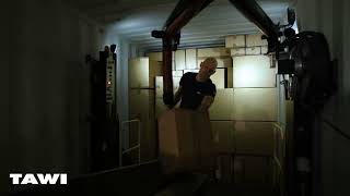 Ejemplo de una descarga de contenedores