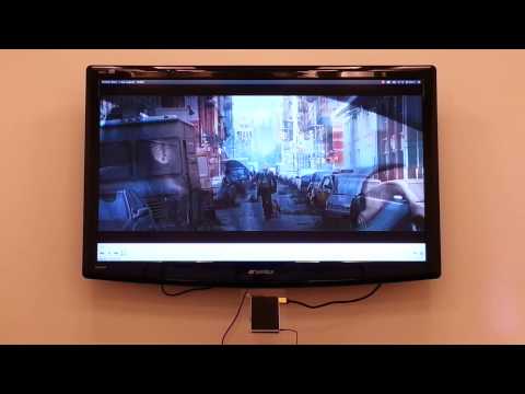 Utilite video playback demo - 1080p with audio over HDMI