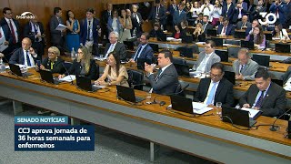 CCJ aprova jornada de 36 horas semanais para enfermeiros