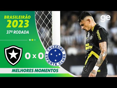Gols e lances de Botafogo x Cruzeiro