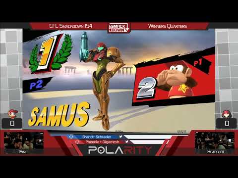 CFL Smackdown 154 WiiU - Kiki (Diddy Kong) vs Headshot (Samus) - Winners Quarters