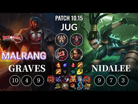 KT Malrang Graves vs Nidalee Jungle - KR Patch 10.15