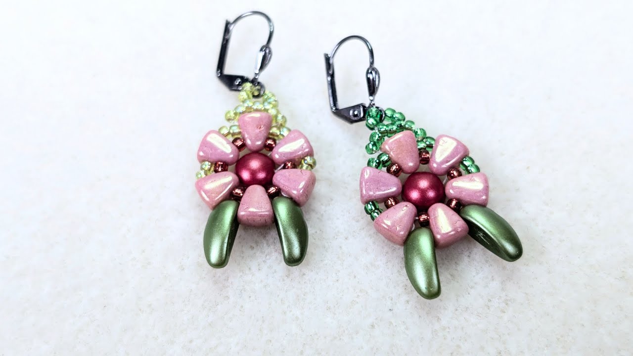 Unboxing the Adornable Elements April 2026 Seed bead and 2 hole beads of the month & quick earrings