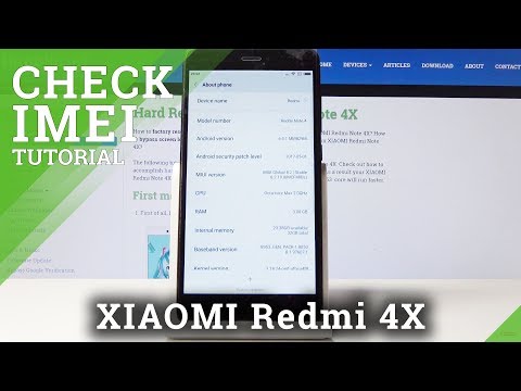 How to Locate IMEI & SN in XIAOMI Redmi 4X - IMEI Status