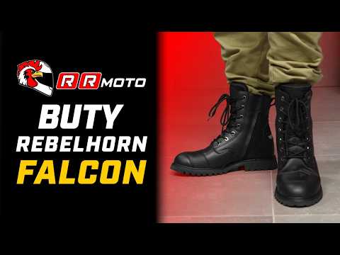 REBELHORN FALCON _ klasyczne buty motocyklowe z certyfikatem poziomu 2