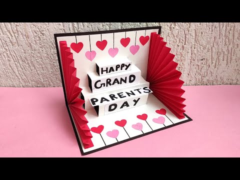 DIY - Grandparents day card making idea / Easy & beautiful card for grandparents day / Handmade Card