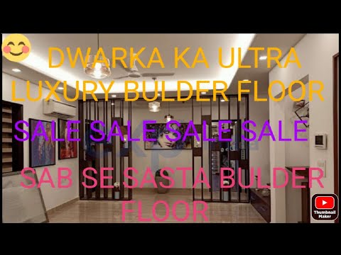 ULTRA LUXURY BULDER FLOOR FULL FURNISHED DWARKA SECTOR 8. #dwarka #delhi #sector8@NO1PROPERTYGURU