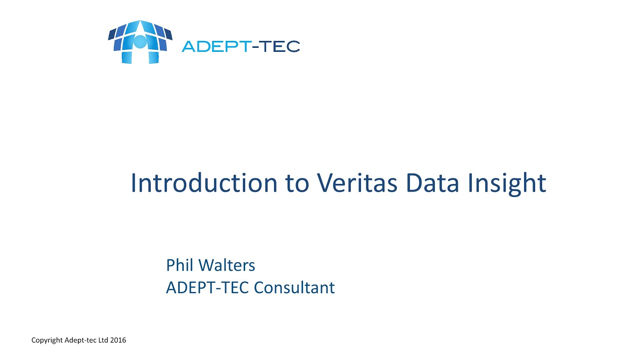 Introduction to Veritas Data Insight