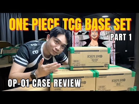 One Piece Card Game Base Set OP-01 Case Unboxing and Review ! Manga Shank
