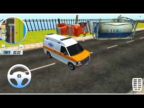 Ambulance driving simulator 2020 - Stickman Ambulance Roof Jumping - Android Gameplay #14