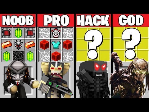 Minecraft Battle: Noob vs PRO vs HACKER vs GOD : SUPER ALIEN CRAFTING Challenge / Animation