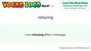 Video thumbnail for relaying