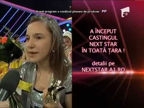 Rose Marie Lanciu a castigat marea finala Next Star - sezonul III