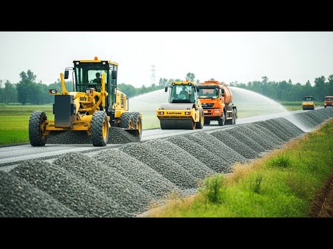 Modern Road Foundation Process Techniques: Advanced Road Construction Machines in Step-by-Step