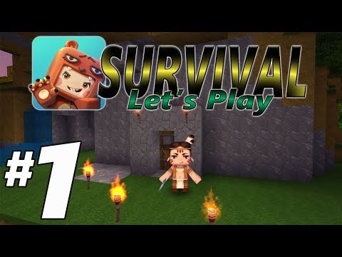 Mini World Block Art Survival Episode 1 | Surviving the First Night