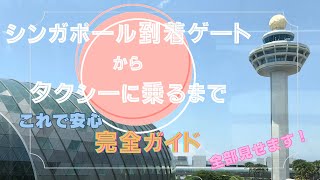 これで安心！シンガポール到着ゲートからタクシーまで　完全ガイド 全部見せます！