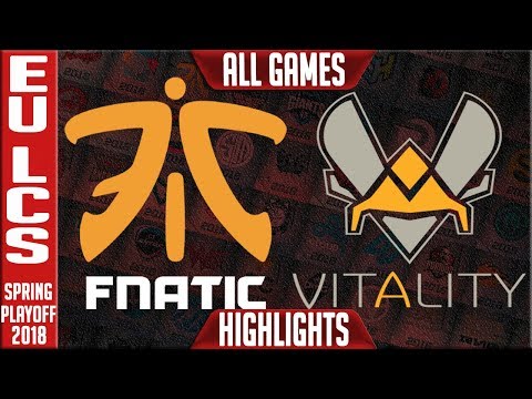 FNC vs VIT Playoffs Highlights ALL GAMES | EU LCS Semi final Spring 2018 | Fnatic vs Vitality