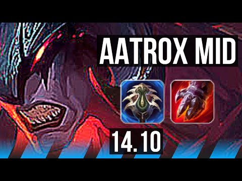 AATROX vs CORKI (MID) | 8/0/3, Legendary, 700+ games | KR Master | 14.10