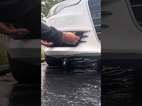 2013 audi A6 2.0T C7 fog light grill cover installation replacement