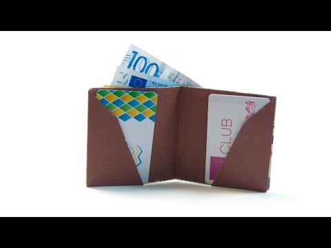 How To Make An Origami Wallet Video