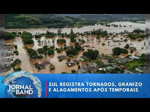 Ciclone e temporais deixam estragos no Sul do Brasil | Jornal da Band