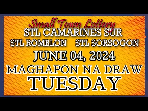 STL CAMARINES, STL ROMBLON , STL SORSOGON RESULT TODAY DRAW JUNE 04, 2024