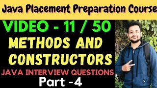 Download the video "Video-11 || Methods and  Constructors Part-4 || Java Interview Preparation Course"