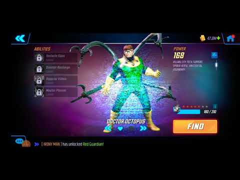 Unlocking and leveling up Doctor Octopus- Marvel Strike Force