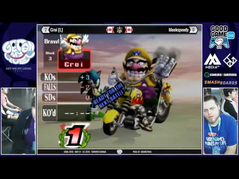 GOML 2016 - Croi (Wario) vs Meekspeedy (Sonic) - SSBB Pools D1 - Grand Finals