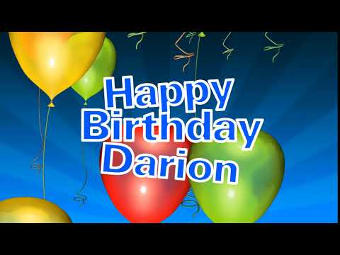 Happy Birthday Darion