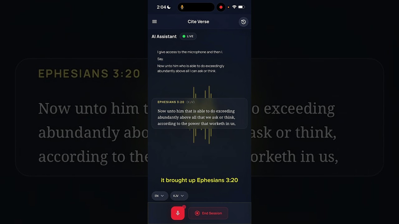 The “Speed of Voice” Bible Study 📖 AI Scripture Sync