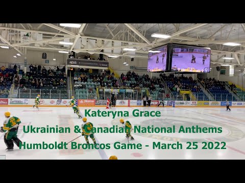 Ukrainian & Canadian National Anthems (Kateryna Grace LIVE)