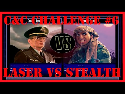 Command and Conquer Generals Zero Hour | Challenge 6 | USA Laser vs GLA Stealth | Hard Difficulty