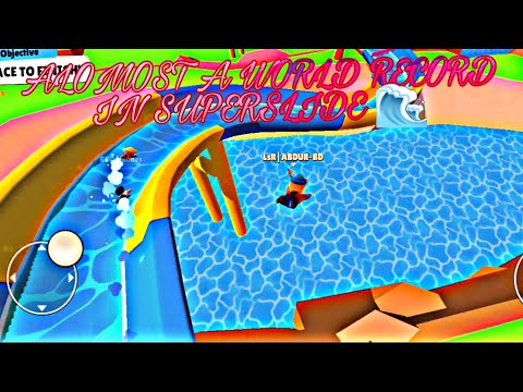 ALMOST BREAKING THE WORLD record of SUPERSLIDE 🌊|stumble guys| ABDUR RAHMAN SIAM|
